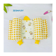 Gối chặn dành cho bé vải caro vàng hình chú vịt